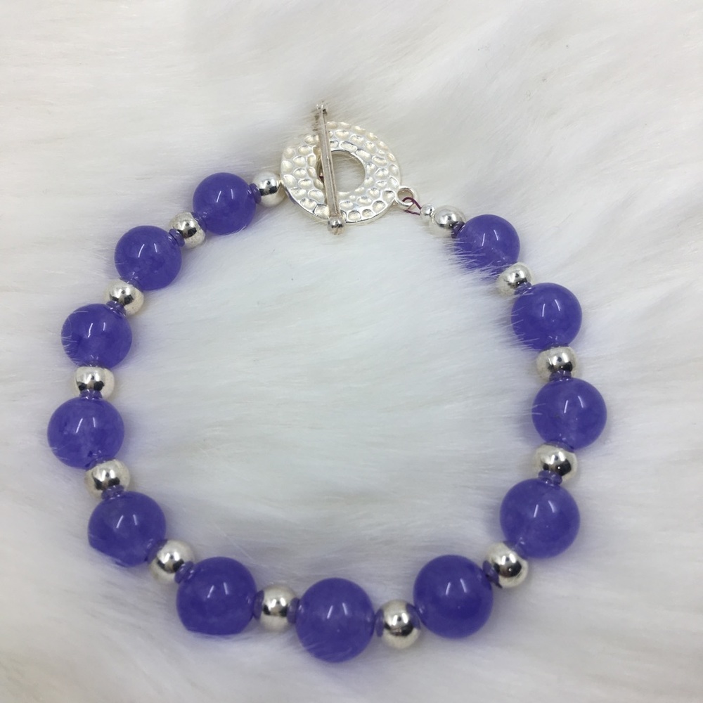 Lavender Quartzite bracelet